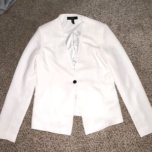 White womens blazer